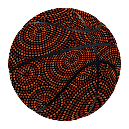 Brown Aboriginal Dot Pattern Print Basketball