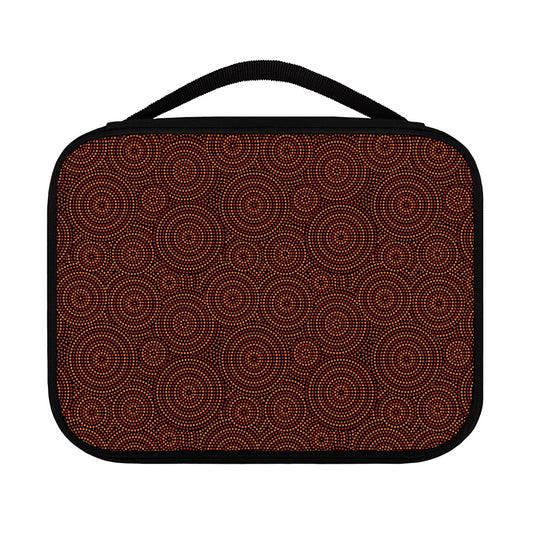Brown Aboriginal Dot Pattern Print Classic Bible Case