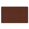 Brown Aboriginal Dot Pattern Print Polyester Doormat