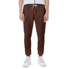 Brown Aboriginal Dot Pattern Print Scuba Joggers