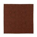 Brown Aboriginal Dot Pattern Print Silk Bandana