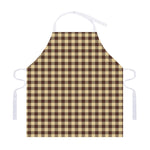 Brown And Beige Buffalo Check Print Adjustable Apron