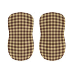 Brown And Beige Buffalo Check Print Bar Stool Covers