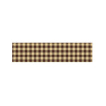 Brown And Beige Buffalo Check Print Bed Runner