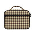 Brown And Beige Buffalo Check Print Briefcase Bible Bag