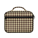 Brown And Beige Buffalo Check Print Briefcase Bible Bag