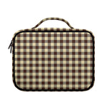 Brown And Beige Buffalo Check Print Briefcase Bible Bag