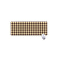 Brown And Beige Buffalo Check Print Extended Mouse Pad