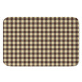 Brown And Beige Buffalo Check Print Indoor Door Mat