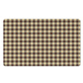 Brown And Beige Buffalo Check Print Polyester Doormat
