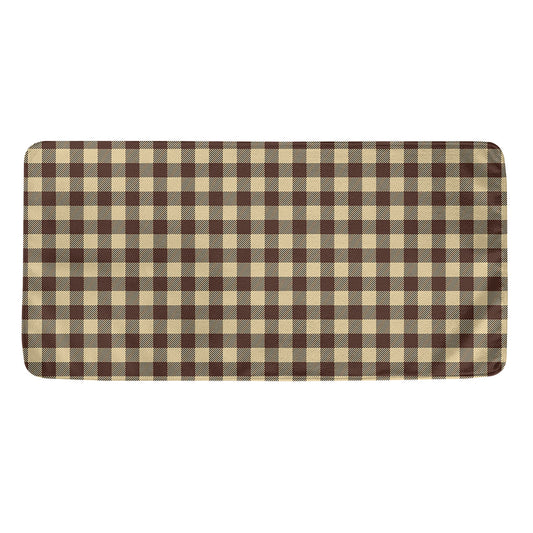 Brown And Beige Buffalo Check Print Towel