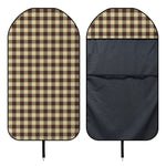Brown And Beige Buffalo Check Print Waterproof Car Seat Cover
