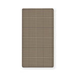 Brown And Beige Glen Plaid Print Baby Crib Sheet