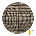 Brown And Beige Glen Plaid Print Basketball