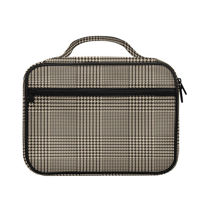 Brown And Beige Glen Plaid Print Briefcase Bible Bag