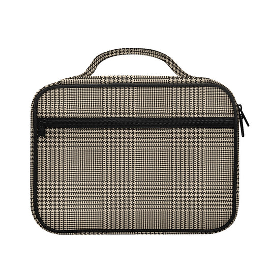 Brown And Beige Glen Plaid Print Briefcase Bible Bag