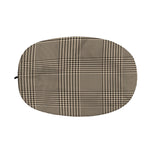 Brown And Beige Glen Plaid Print Car Side Mirror Covers