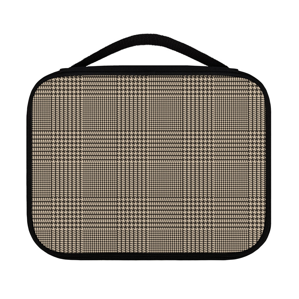 Brown And Beige Glen Plaid Print Classic Bible Case