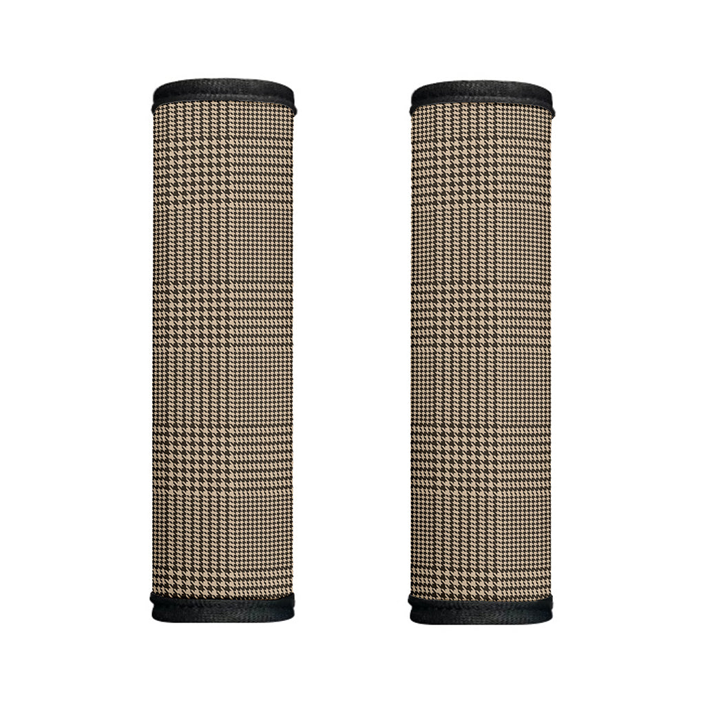 Brown And Beige Glen Plaid Print Handle Covers