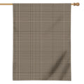 Brown And Beige Glen Plaid Print House Flag