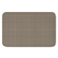 Brown And Beige Glen Plaid Print Indoor Door Mat