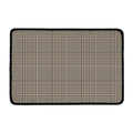 Brown And Beige Glen Plaid Print Kitchen Mat