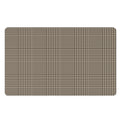 Brown And Beige Glen Plaid Print Polyester Doormat