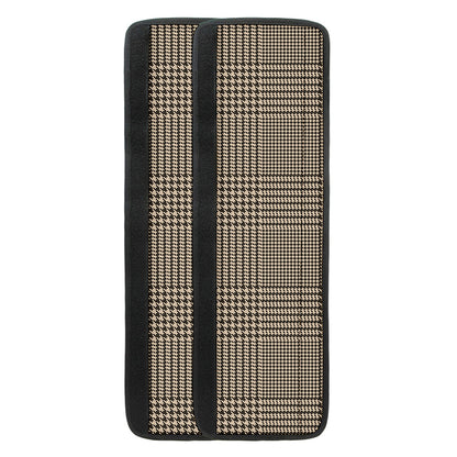 Brown And Beige Glen Plaid Print Refrigerator Handle Covers