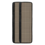 Brown And Beige Glen Plaid Print Refrigerator Handle Covers