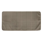 Brown And Beige Glen Plaid Print Towel