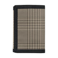 Brown And Beige Glen Plaid Print Trifold Wallet