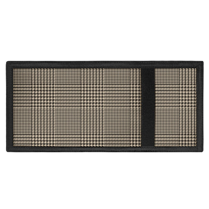 Brown And Beige Glen Plaid Print Trifold Wallet