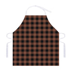 Brown And Black Buffalo Check Print Adjustable Apron