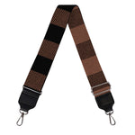 Brown And Black Buffalo Check Print Bag Strap