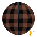 Brown And Black Buffalo Check Print Basketball