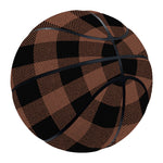 Brown And Black Buffalo Check Print Basketball