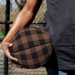 Brown And Black Buffalo Check Print Basketball