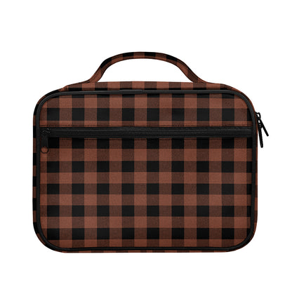 Brown And Black Buffalo Check Print Briefcase Bible Bag