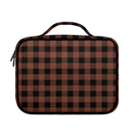 Brown And Black Buffalo Check Print Briefcase Bible Bag
