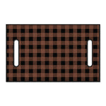 Brown And Black Buffalo Check Print Golf Cart Seat Cover