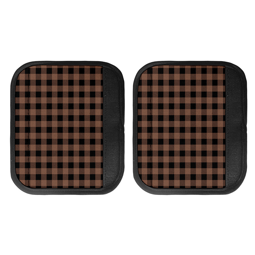Brown And Black Buffalo Check Print Handle Covers