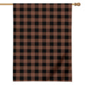 Brown And Black Buffalo Check Print House Flag