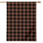 Brown And Black Buffalo Check Print House Flag