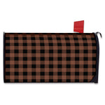 Brown And Black Buffalo Check Print Mailbox Cover