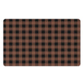 Brown And Black Buffalo Check Print Polyester Doormat