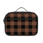 Brown And Black Buffalo Check Print Portable Lunch Bag