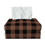 Brown And Black Buffalo Check Print Rectangle Tissue Box Cover