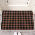 Brown And Black Buffalo Check Print Rubber Doormat
