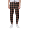 Brown And Black Buffalo Check Print Joggers