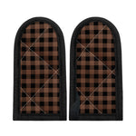 Brown And Black Buffalo Check Print Skillet Handle Cover